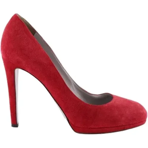 Pre-owned Pumps, female, , Size: 8 US Pre-owned Suede heels - Sergio Rossi Pre-owned - Modalova