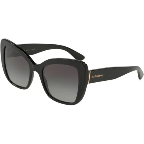 Designer Sonnenbrille Dg4348 Schwarz/Grau , Damen, Größe: 54 MM - Dolce & Gabbana - Modalova