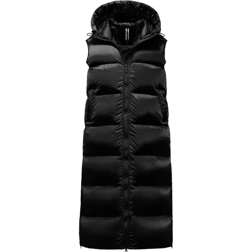 Long Down Vest in Bright Nylon , female, Sizes: S, XL, 2XL, L, XS, M - BomBoogie - Modalova