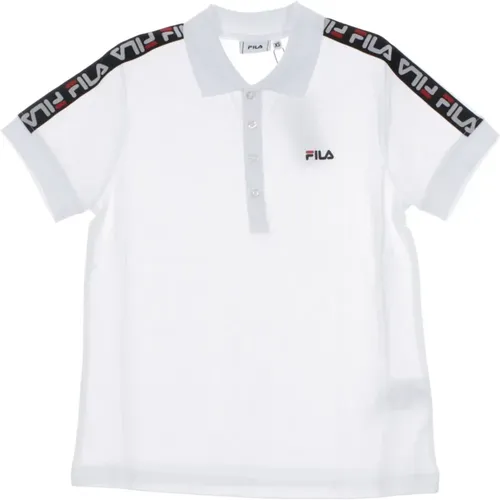 Weiße Damen Polo Shirt , Damen, Größe: S - Fila - Modalova