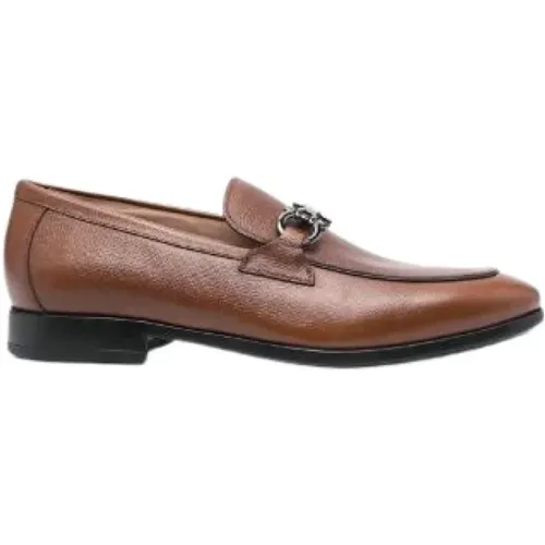 Loafers, male, , Size: 9 US Zap Calf Moro Estrivo Vivo Goma Boots - Salvatore Ferragamo - Modalova