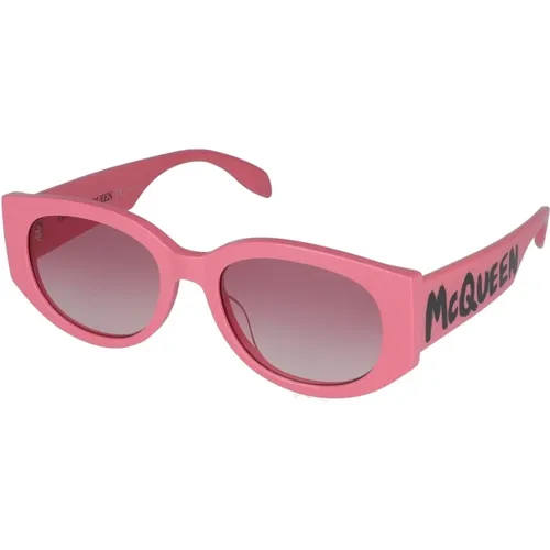 Stylische Sonnenbrille Am0330S , Damen, Größe: 54 MM - alexander mcqueen - Modalova