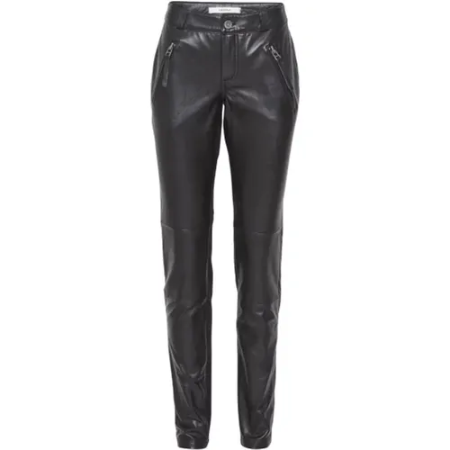 Leather Pants , female, Sizes: M, L, S - Gestuz - Modalova