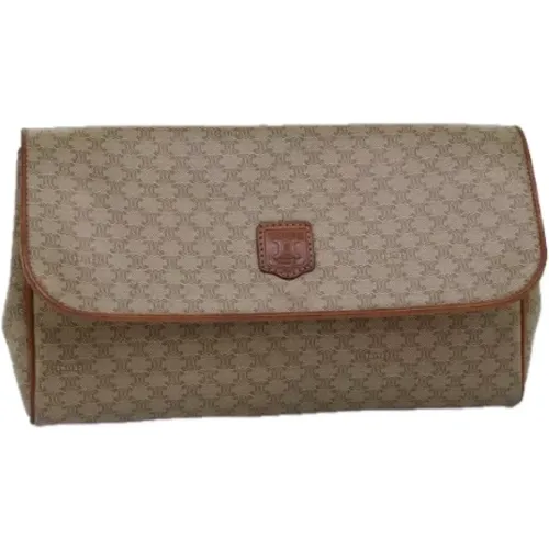 Pre-owned Clutches, female, , Size: ONE SIZE Pre-owned Canvas clutches - Celine Vintage - Modalova