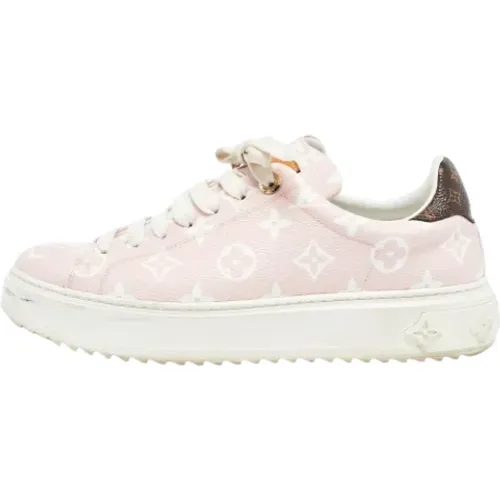 Pre-owned Sneakers, female, , Size: 8 1/2 US Pre-owned Canvas sneakers - Louis Vuitton Vintage - Modalova