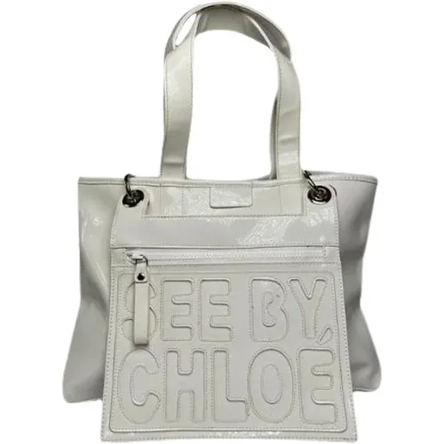 Pre-owned Tote Bags, female, , Size: ONE SIZE Pre-owned Leather Tote Bag - Chloé Pre-owned - Modalova