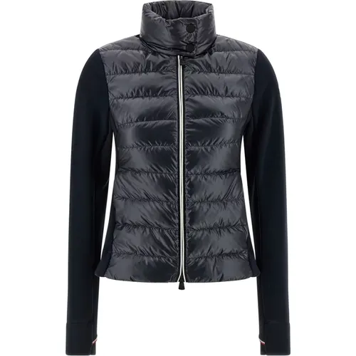 Down Jackets, female, , Size: XS Padded Zip-Up Sweatshirt - Moncler - Modalova