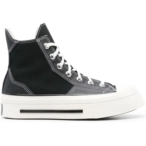 Leather Panelled Sneakers , female, Sizes: 1 UK, 2 1/2 UK, 4 UK, 3 1/2 UK, 1 1/2 UK, 2 UK, 3 UK - Converse - Modalova