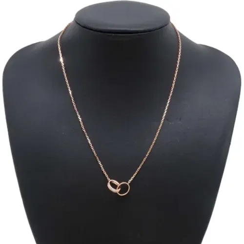 Pre-owned Jewellery, female, , Size: ONE SIZE Pre-owned Rose Gold necklaces - Cartier Vintage - Modalova