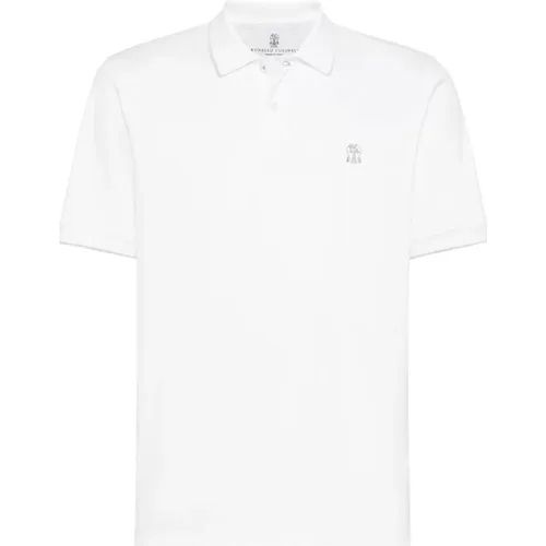 Logo Polo Shirts , male, Sizes: 2XL, XL, L - BRUNELLO CUCINELLI - Modalova