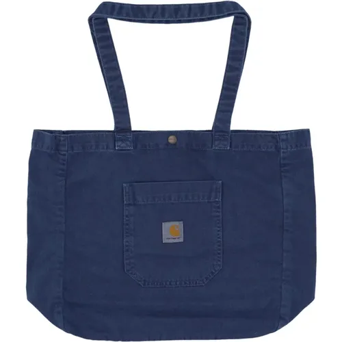 Elder Stone Dyed Canvas Tote Bag , male, Sizes: ONE SIZE - Carhartt WIP - Modalova