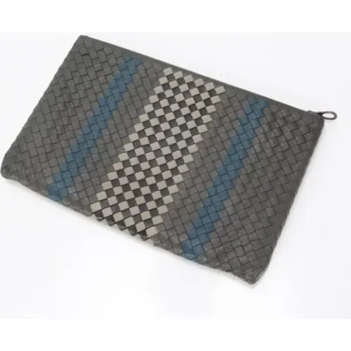 Pre-owned Leather pouches , male, Sizes: ONE SIZE - Bottega Veneta Vintage - Modalova