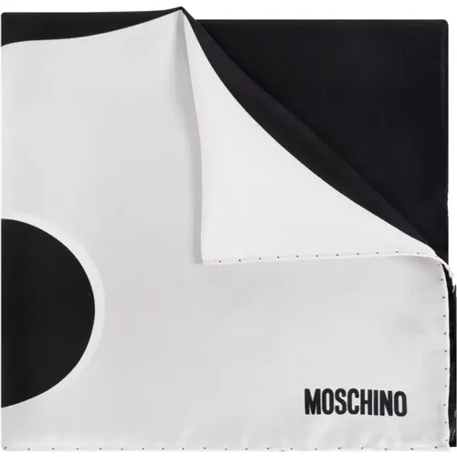 Silky Scarves, male, , Size: ONE SIZE Silk scarf - Moschino - Modalova