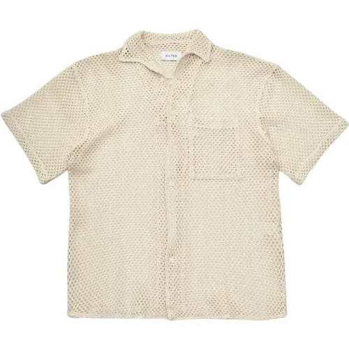 Crochet Shirt , male, Sizes: S, M, XL - The Silted Company - Modalova