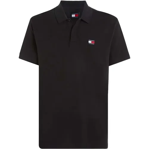 Poloshirt mit kurzen Ärmeln , Herren, Größe: XL - Tommy Jeans - Modalova