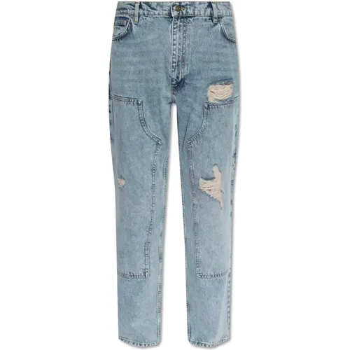 Jeans mit Vintage-Effekt , Herren, Größe: XL - Moschino - Modalova