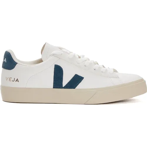 Sneakers, male, , Size: 10 US California Blue Leather Sneakers - Veja - Modalova