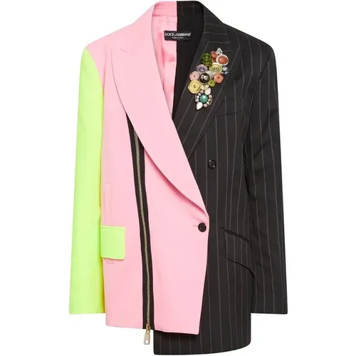 Womens Clothing Jacket Ss22 , female, Sizes: 3XS, S - Dolce & Gabbana - Modalova