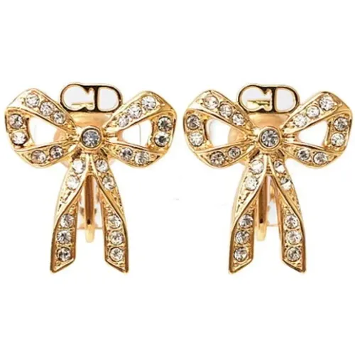 Pre-owned Jewellery, female, , Size: ONE SIZE Pre-owned Metal earrings - Dior Vintage - Modalova