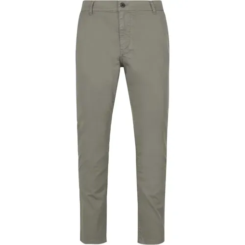 Stretch Cotton Piqué Effect Chino Pants , male, Sizes: W31 - BomBoogie - Modalova