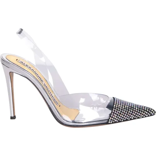 Transparent Crystal Embellished Pumps , female, Sizes: 4 UK - Alexandre Vauthier - Modalova