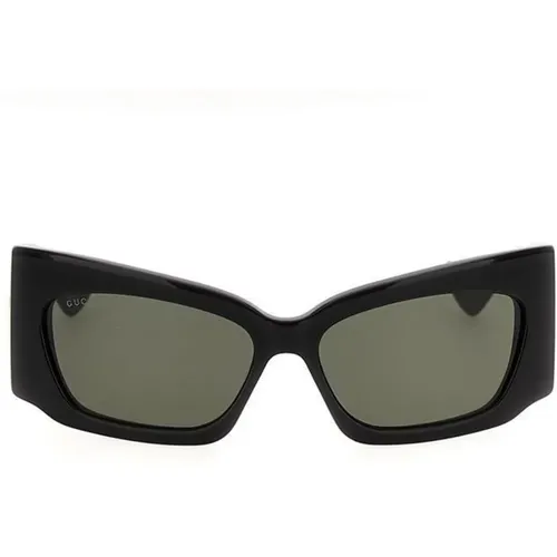 Sonnenbrille mit quadratischem Rahmen und grauen Gläsern , unisex, Größe: ONE Size - Gucci - Modalova