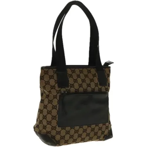 Pre-owned Tote Bags, female, , Size: ONE SIZE Pre-owned Canvas gucci-bags - Gucci Vintage - Modalova