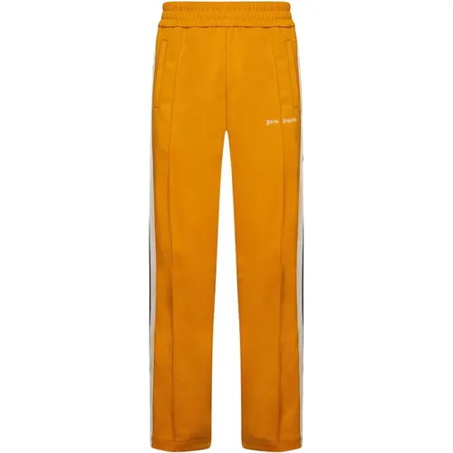 Orangefarbene Hose mit Logo-Bändern , Herren, Größe: S - Palm Angels - Modalova