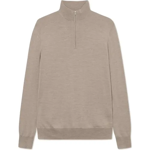 Greyson Half Zip Merino Strickpullover , Herren, Größe: M - Les Deux - Modalova