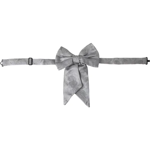 Bowties, male, , Size: ONE SIZE Silk Adjustable Neck Bow Tie - Dolce & Gabbana - Modalova