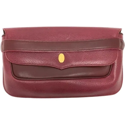 Pre-owned Clutches, female, , Size: ONE SIZE Pre-owned Leather clutches - Cartier Vintage - Modalova