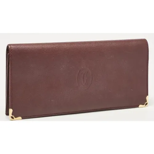 Pre-owned Wallets, female, , Size: ONE SIZE Pre-owned Leather wallets - Cartier Vintage - Modalova