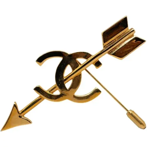 Pre-owned Jewellery, female, , Size: ONE SIZE Pre-owned Metal brooches - Chanel Vintage - Modalova