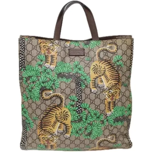 Pre-owned Tote Bags, female, , Size: ONE SIZE Pre-owned Canvas totes - Gucci Vintage - Modalova