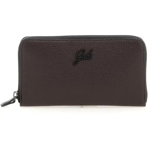 Wallets & Cardholders, female, , Size: ONE SIZE Zip Around Marrone Wallet - Gabs - Modalova