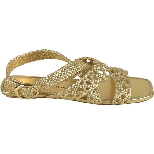 Flat Sandals, female, , Size: 6 1/2 US Golden Sandals for Women - Stuart Weitzman - Modalova