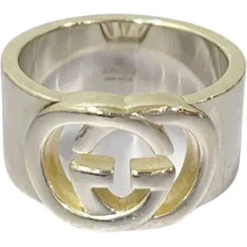 Pre-owned Silver rings , female, Sizes: ONE SIZE - Gucci Vintage - Modalova