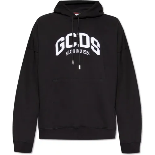 Hoodie with logo , male, Sizes: L, S, M, XL, 2XS - Gcds - Modalova