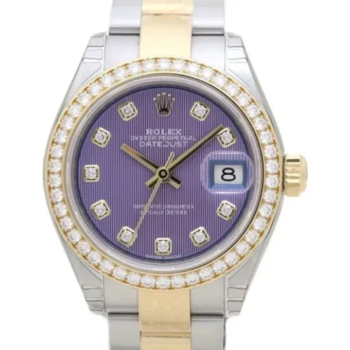 Pre-owned Yellow Gold watches , female, Sizes: ONE SIZE - Rolex Vintage - Modalova