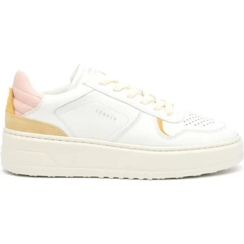 Weiße Ledersneakers mit Rosendetails , Damen, Größe: 36 EU - Copenhagen Shoes - Modalova