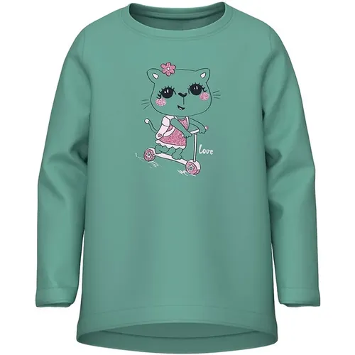 Lila Langarm-T-Shirt für Kinder - name it - Modalova