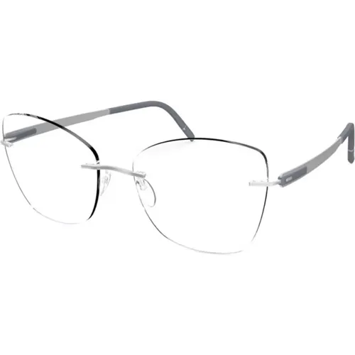 Blend Eyewear Frames in Silver Graphite , unisex, Sizes: 55 MM - Silhouette - Modalova