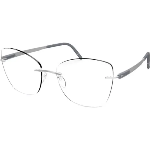 Glasses, unisex, , Size: 55 MM Blend Eyewear Frames in Silver Graphite - Silhouette - Modalova