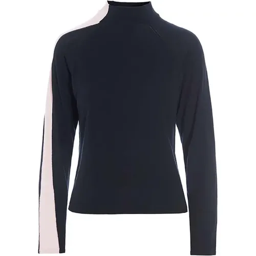 Turtlenecks, female, , Size: XL Black/Pale Pink Long Sleeve Blouse - Bitte Kai Rand - Modalova