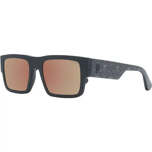 Sunglasses, unisex, , Size: ONE SIZE Mens Sunglasses Square Mirrored - Police - Modalova