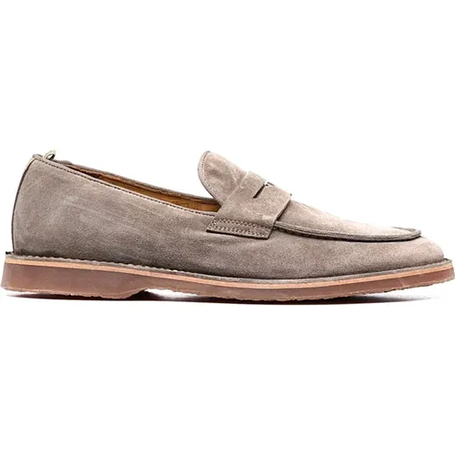 Loafers, male, , Size: 8 US Stylish Leather Shoes for Men - Officine Creative - Modalova