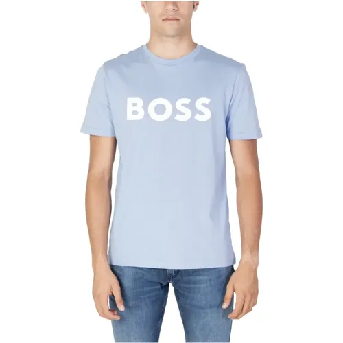 Herren T-Shirt Hellblau , Herren, Größe: 2XL - Hugo Boss - Modalova