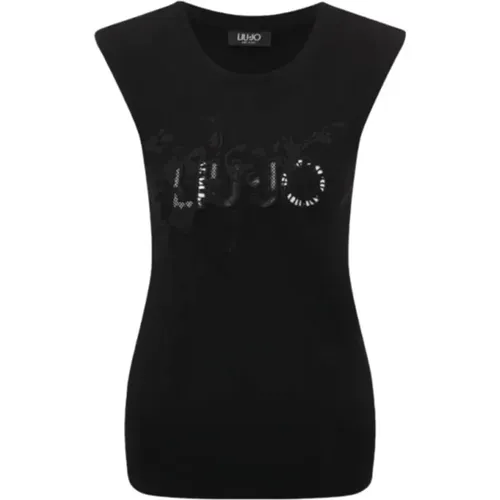 Basis T-Shirt , Damen, Größe: XL - Liu Jo - Modalova