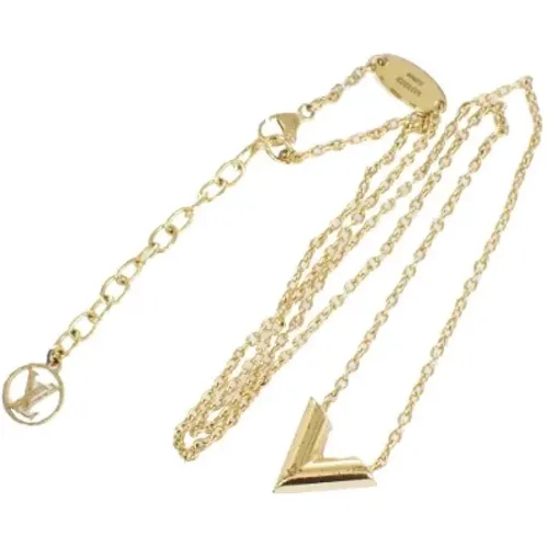 Pre-owned Jewellery, female, , Size: ONE SIZE Pre-owned Metal necklaces - Louis Vuitton Vintage - Modalova