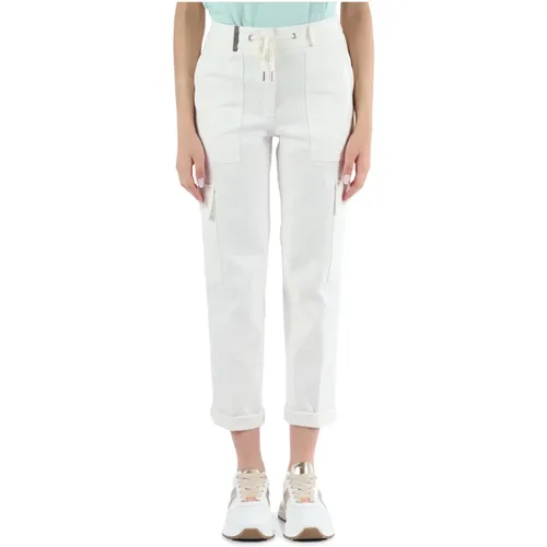Cargo pants in cotton blend , female, Sizes: S, L, 2XS, XS - PESERICO - Modalova